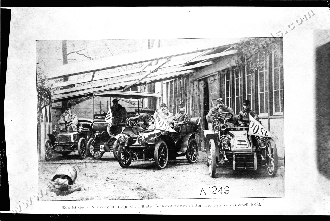 Een kijkje in Verweij en Lugard's "filiale" te Amsterdam in den morgen van 6 April 1903"