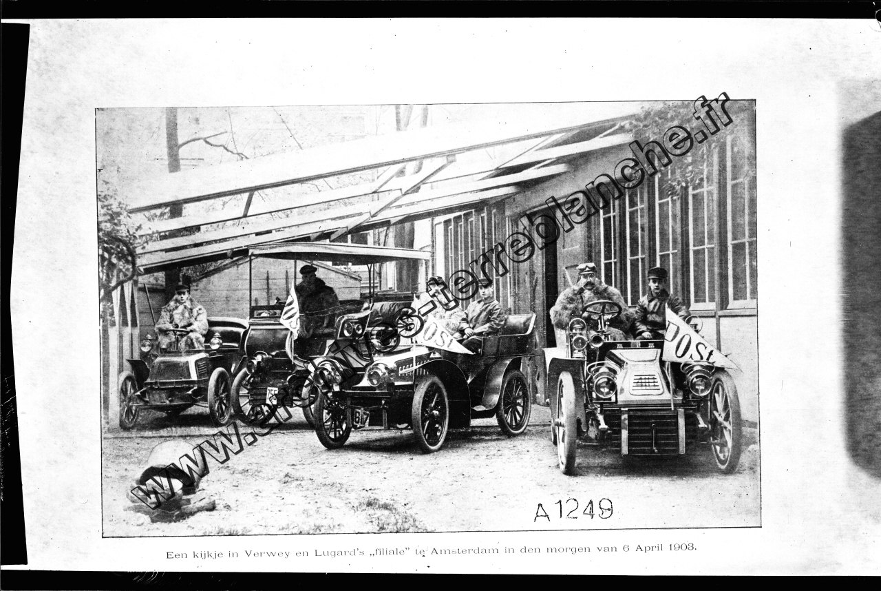 Een kijkje in Verweij en Lugard's "filiale" te Amsterdam in den morgen van 6 April 1903"