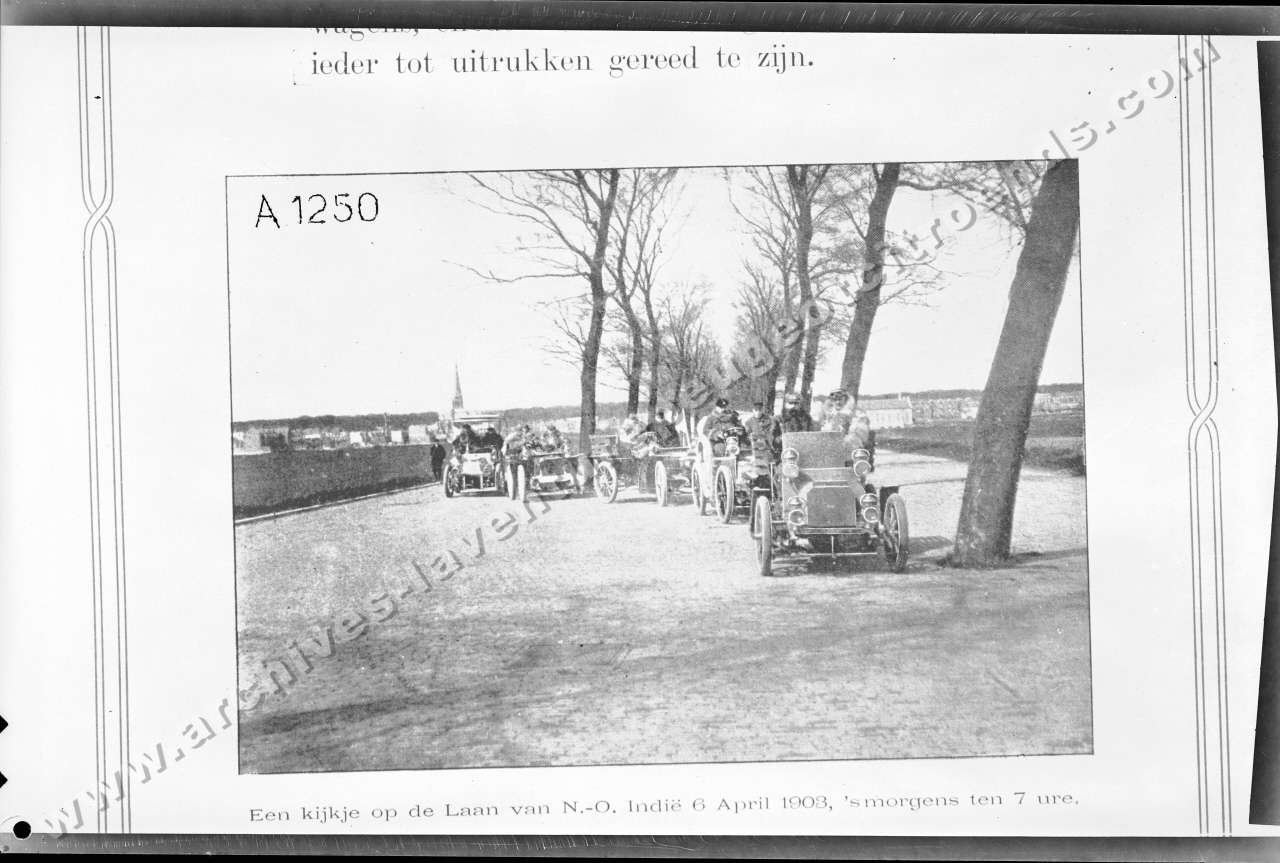 Een kijkje op de Laan van N.-O Indie 6 April 1903, 's morgens ten 7 ure