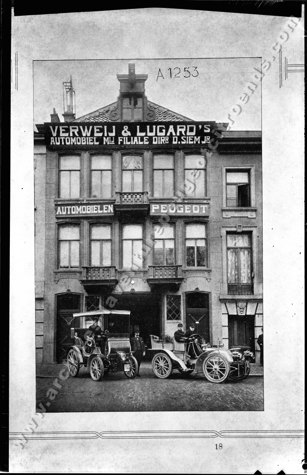 Verweij & Lugard's Automobiel mij filiale dir D.Siem jr. Automobilen Peugeot"