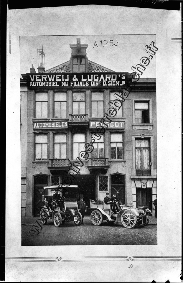 Verweij & Lugard's Automobiel mij filiale dir D.Siem jr. Automobilen Peugeot"