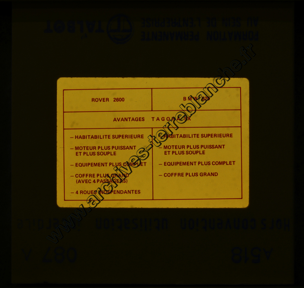 Talbot Tagora (Partie 2)