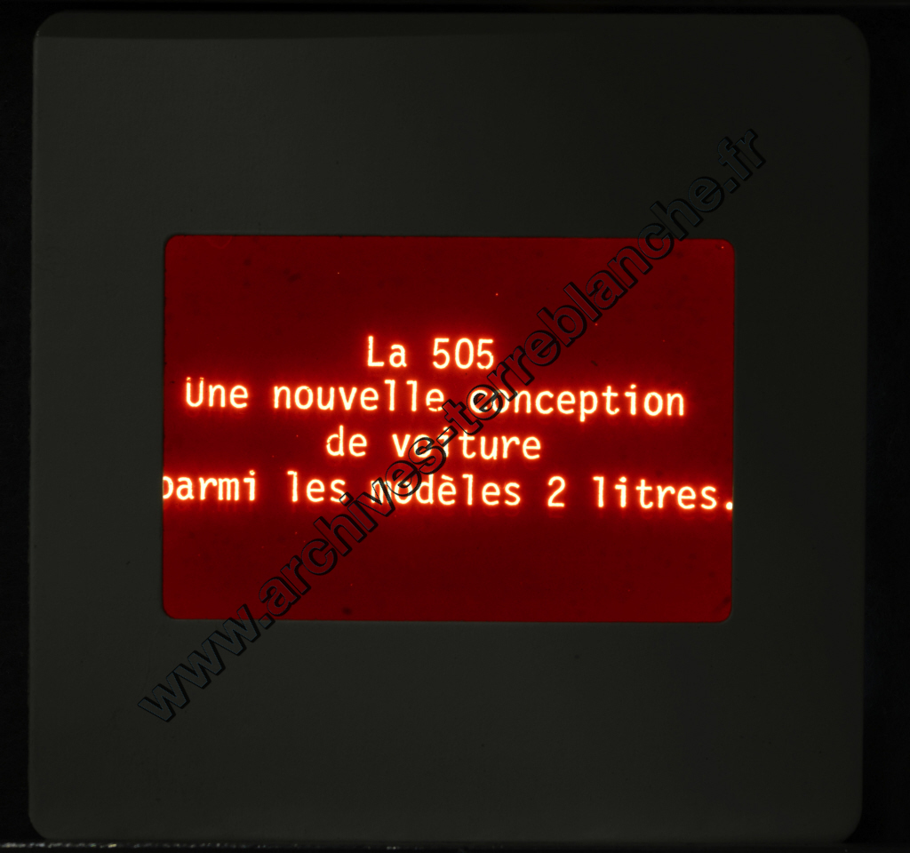 Lancement 505 Peugeot