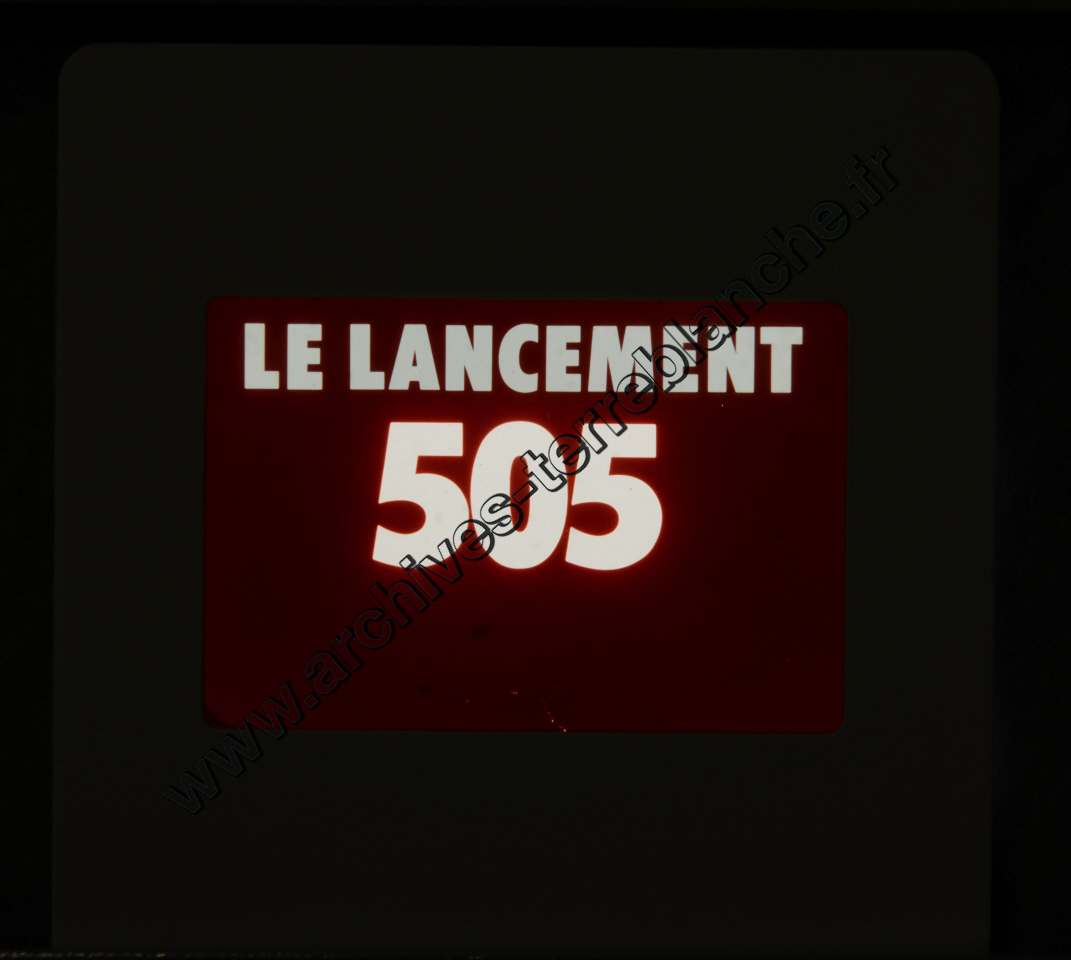 Lancement 505 Peugeot